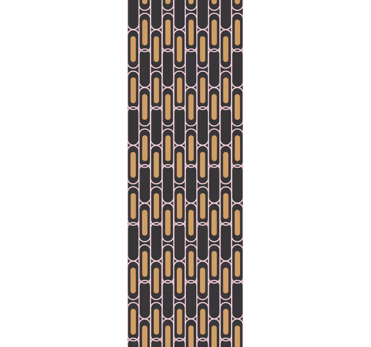 Tapete modern braun und rosa vertikales geometrisches muster - TenStickers