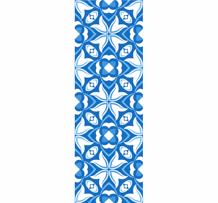 Tapete Fliesen elegante blaue muster - TenStickers