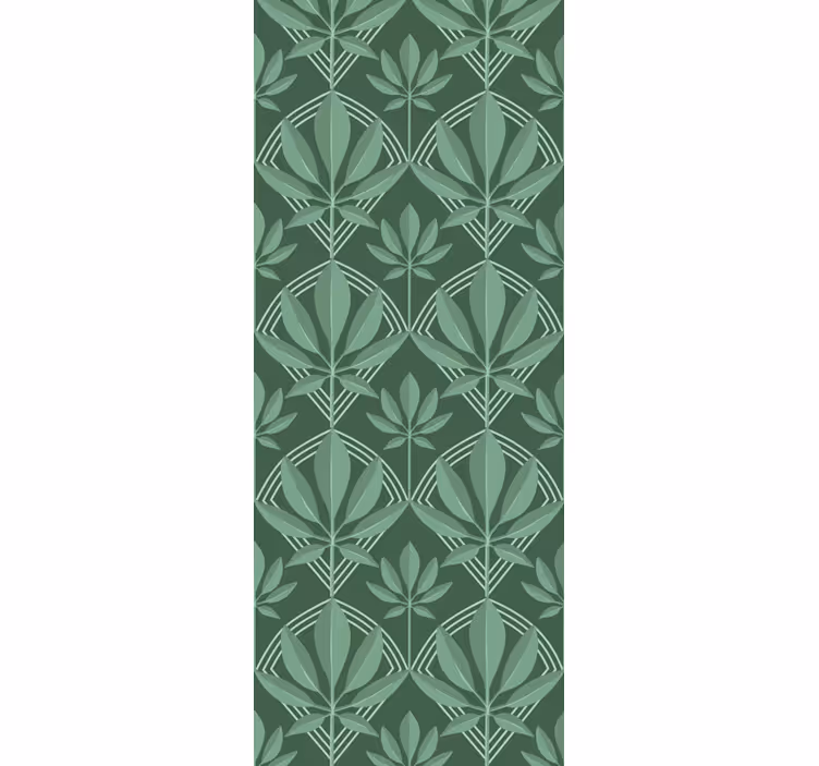 Fliesen Tapeten Art deco kleine flasche grüne blätter - TenStickers