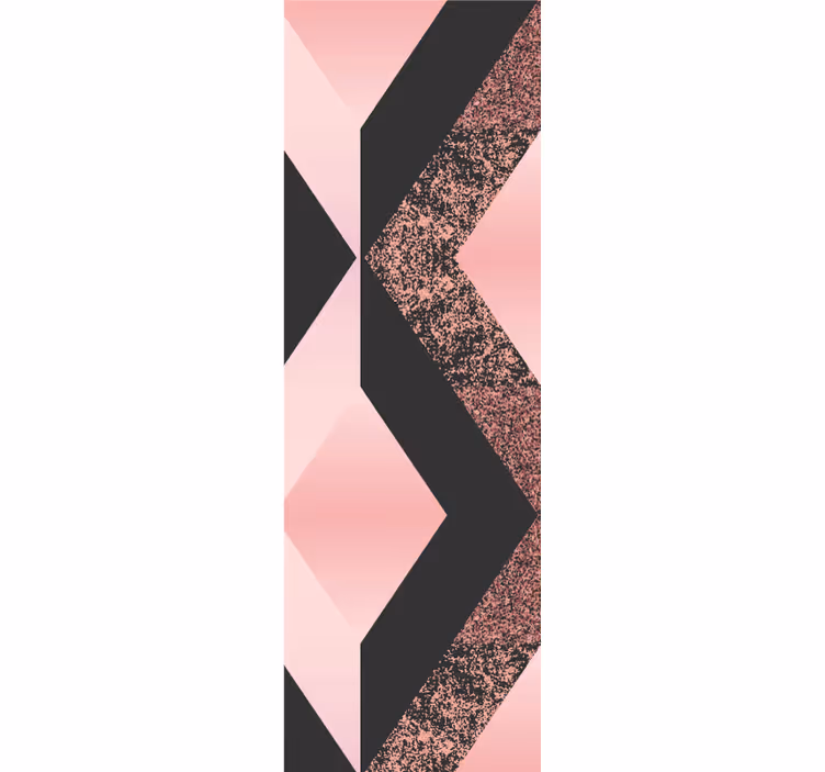 Tapete geometrisch abstraktes rosa muster - TenStickers