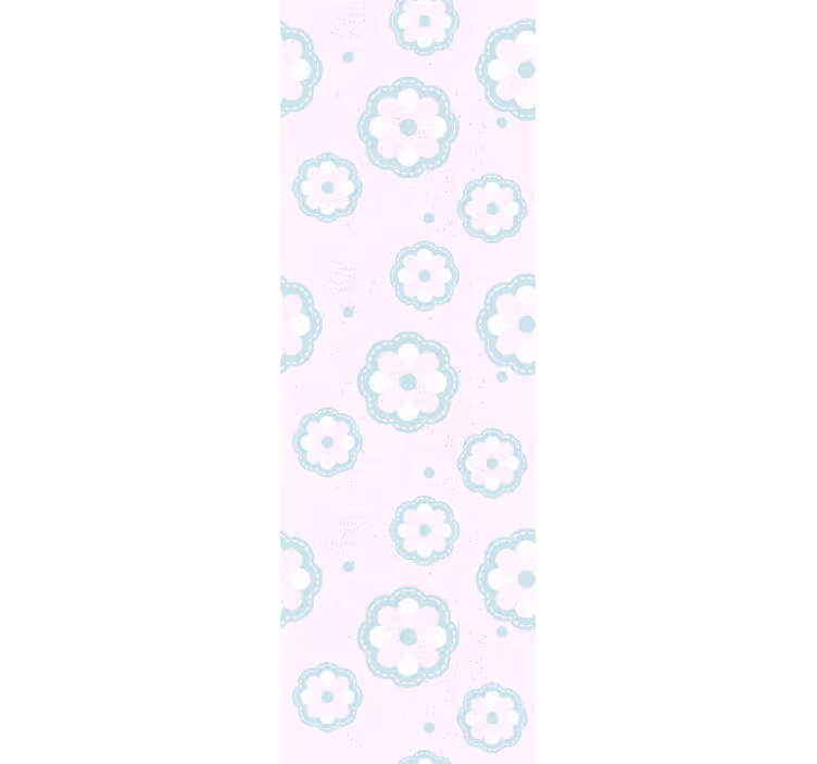 Blumentapete mit sanftem blumenmuster - TenStickers