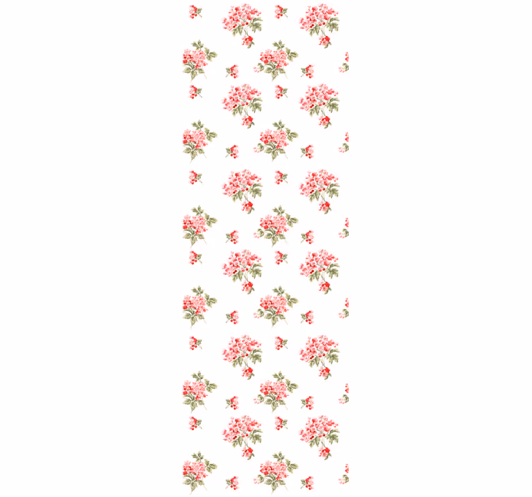Blumentapete muster für vintage-arrangements - TenStickers