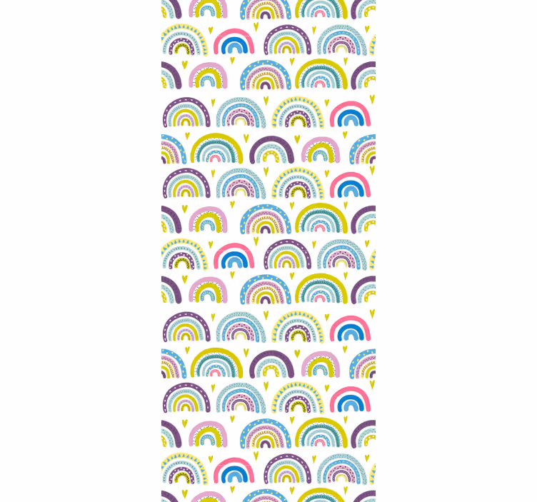 Tapete Kinderzimmer farbiges regenbogenmuster - TenStickers