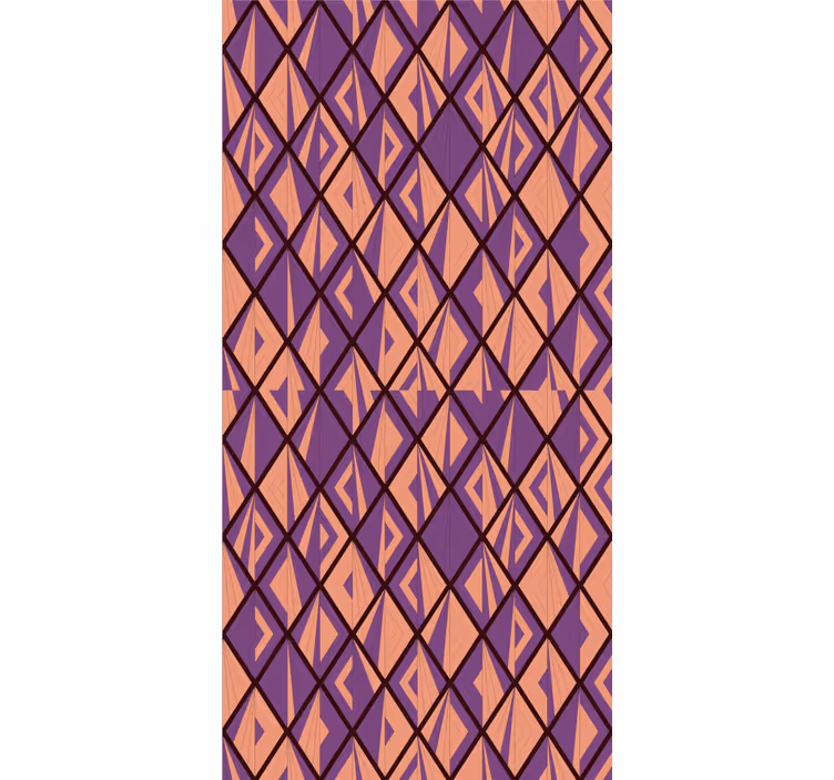 Tapete geometrisch mit stilvollen diamantformen - TenStickers