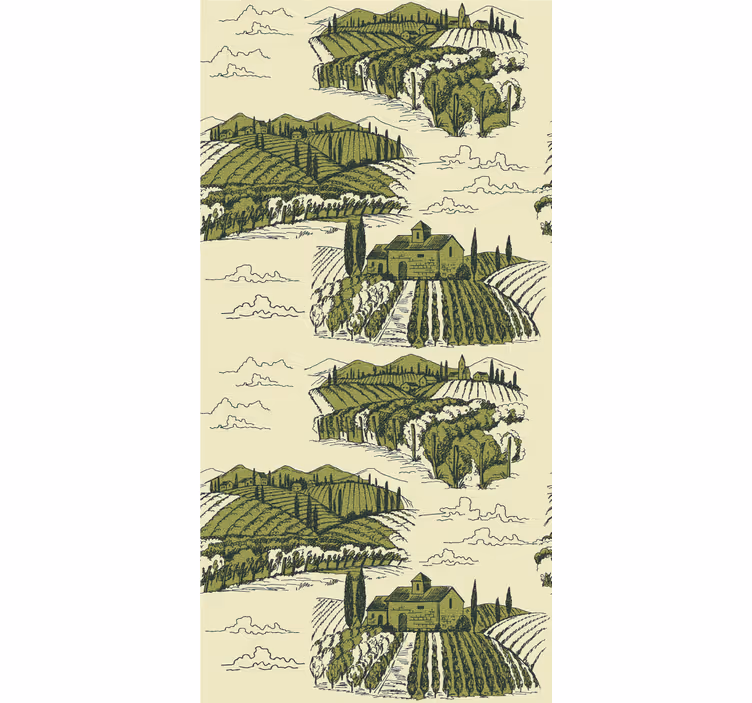 Tapete Natur weinberglandschaft - TenStickers
