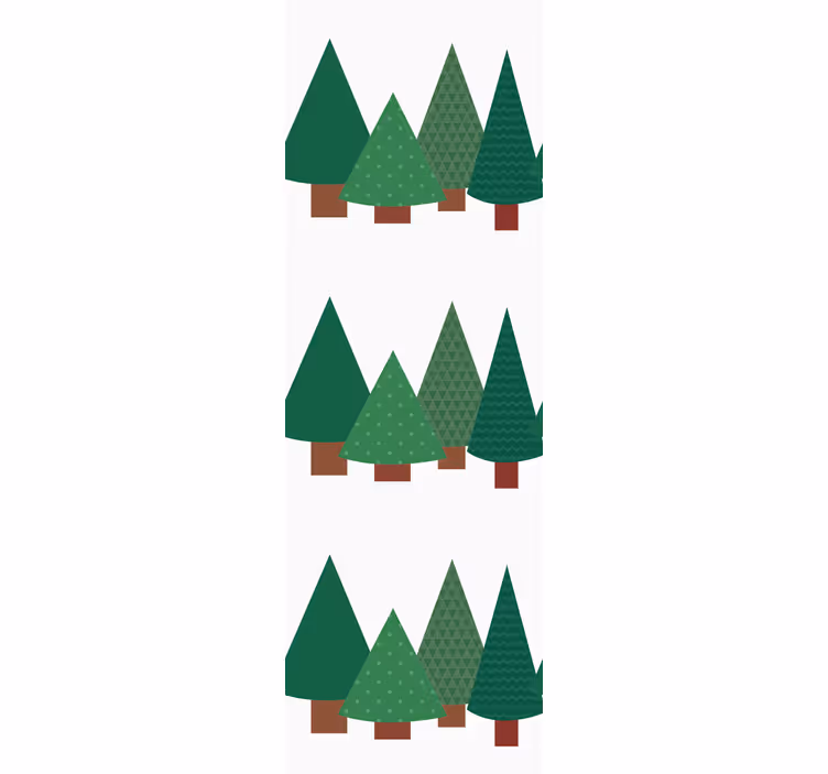 Weihnachtstapete tannenzapfen immergrüne pflanzen - TenStickers