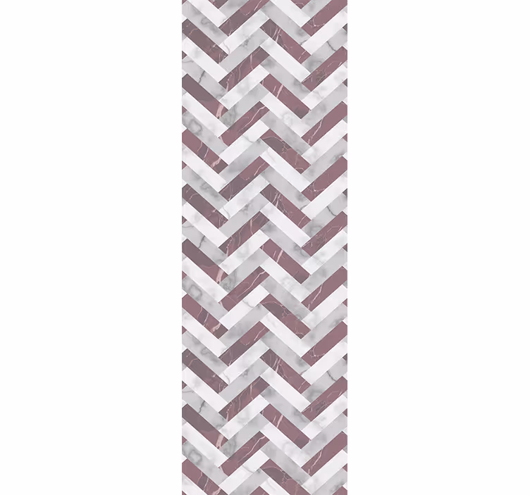 Marmor Tapete graues chevron-muster - TenStickers
