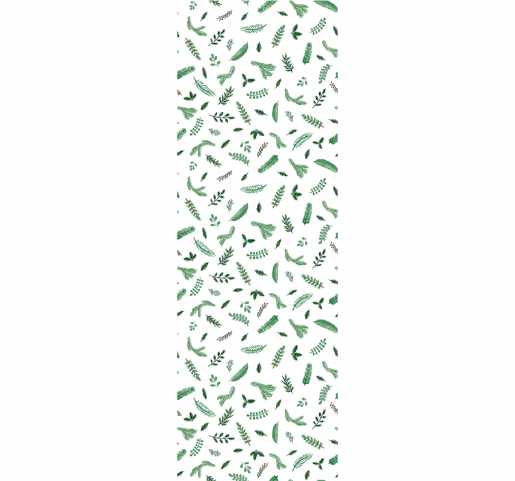 Weihnachtstapete festliche blattmuster - TenStickers