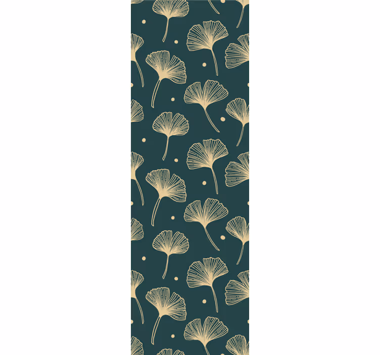 Abstrakte Tapete Original ginkgoblätter - TenStickers