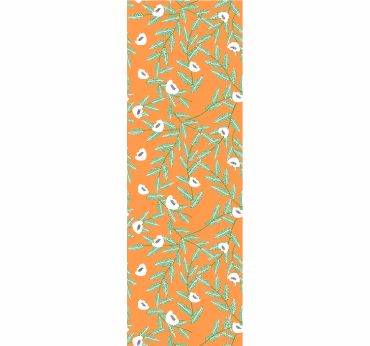 Blumentapete botanische blattzusammensetzung - TenStickers