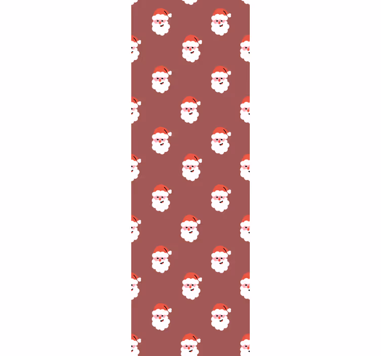 Weihnachtstapete mit weihnachtsmann-motiv - TenStickers