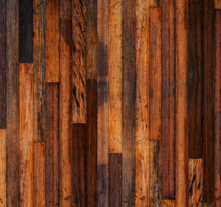 Dunkles Holz Tapete mit Sonneneinfall - TenStickers