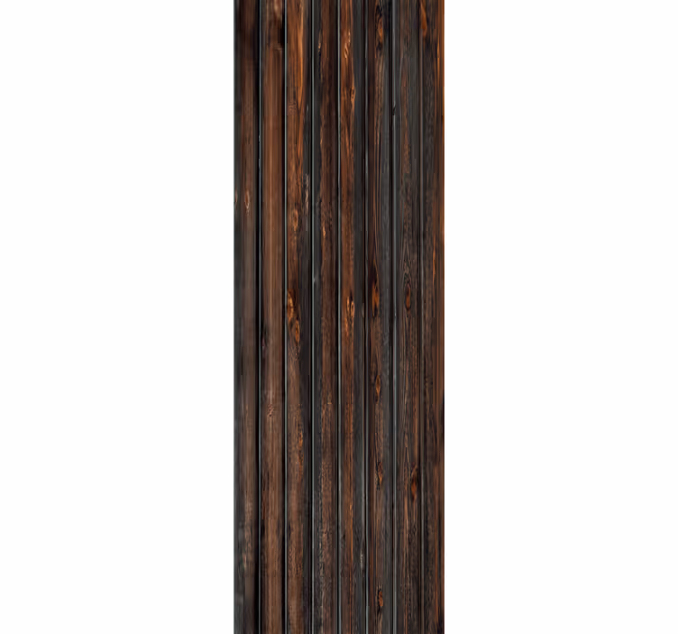 Tapete Holzoptik Holzart verbranntes schwarzes holz - TenStickers