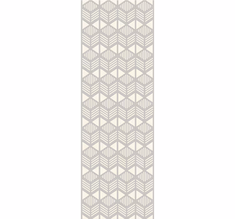 Quadrate Tapete geometrisches Würfelmuster - TenStickers