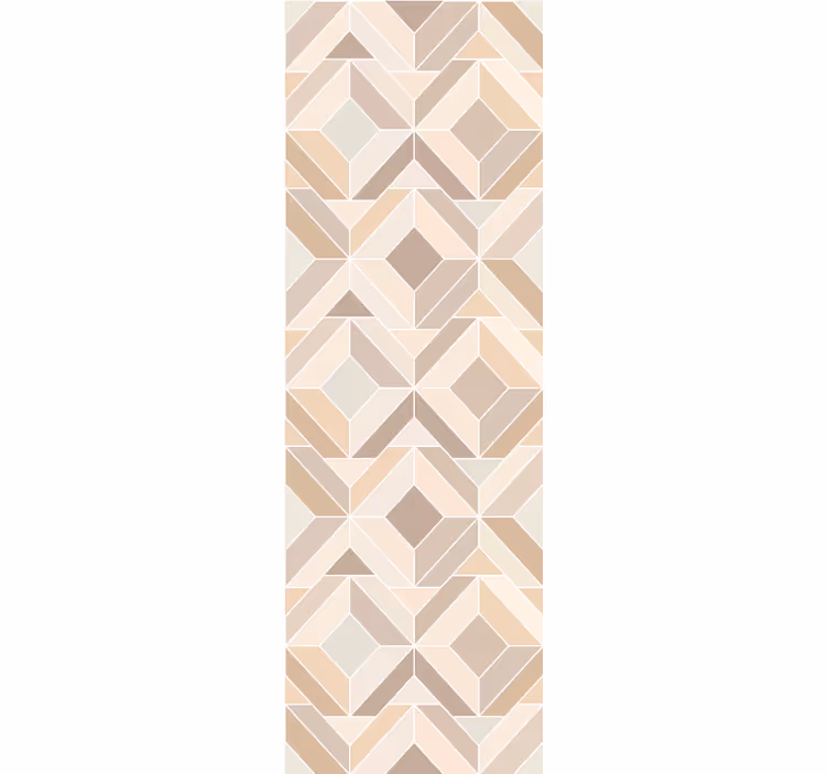 Geometrische Tapete beige geschichtete formen - TenStickers