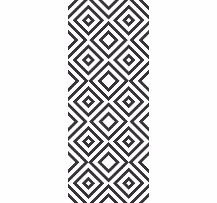 Quadrate Tapete Geometrisches hypnosemuster - TenStickers