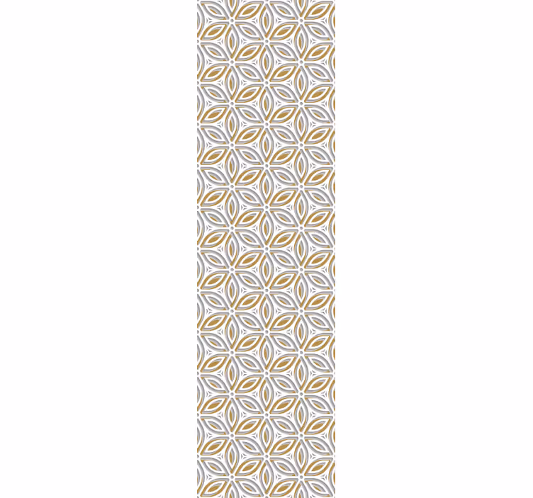Tapete Fliesen gemustertes blumenmotiv - TenStickers