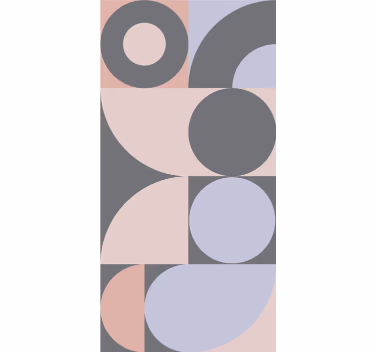 Moderne Tapete Geometrisches kreismuster - TenStickers