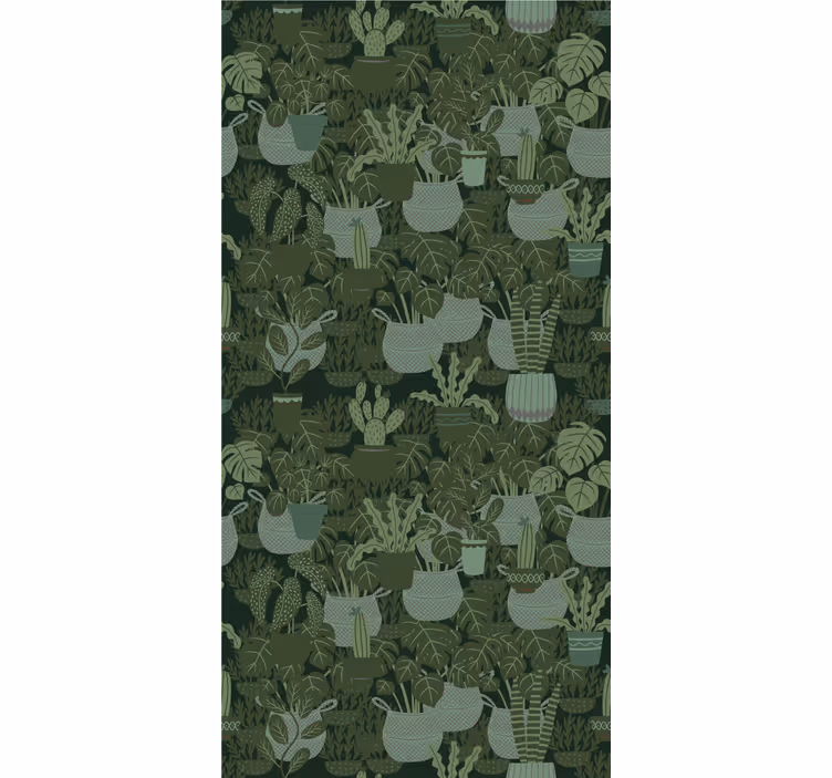 Tapete Natur Dunkles moos - TenStickers