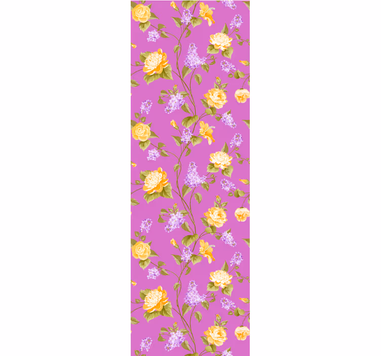 Tapete florale Ornamente zartes rosa muster - TenStickers