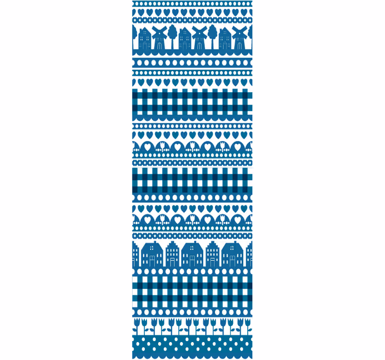 Delfter blaue landtapete - TenStickers