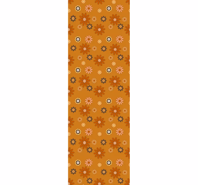 Jahrgang Tapete Flowerpower der 60er - TenStickers