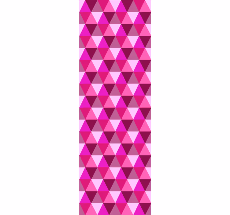 Tapeten rosa Fuchsia geometrisch - TenStickers