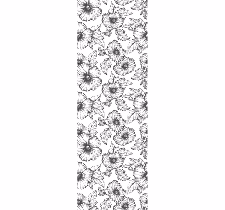 Tapete Blumen Malve - TenStickers