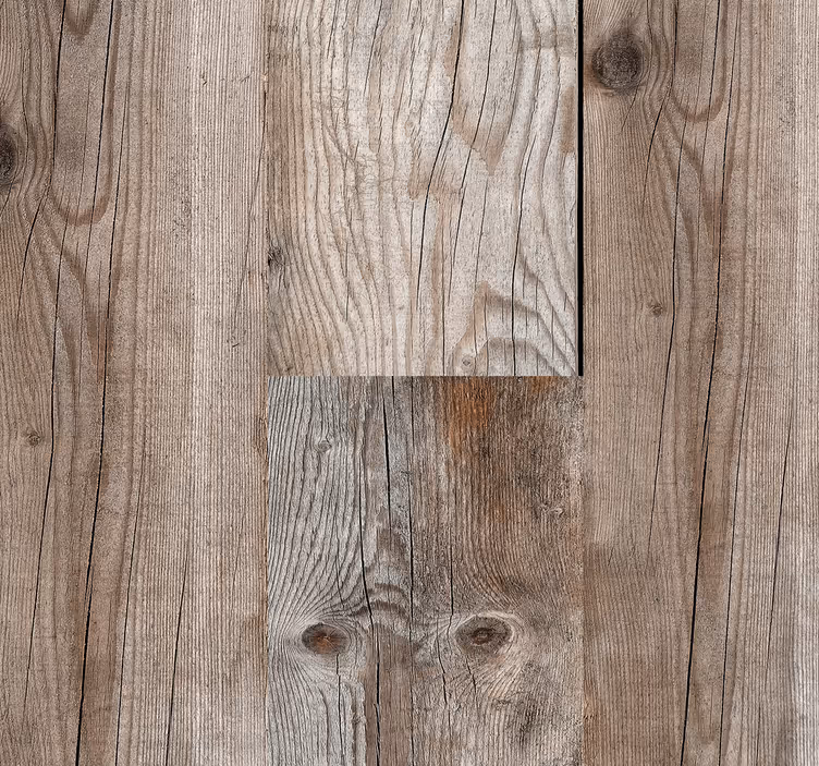 Tapete Wohnzimmer stilvolles Holz - TenStickers
