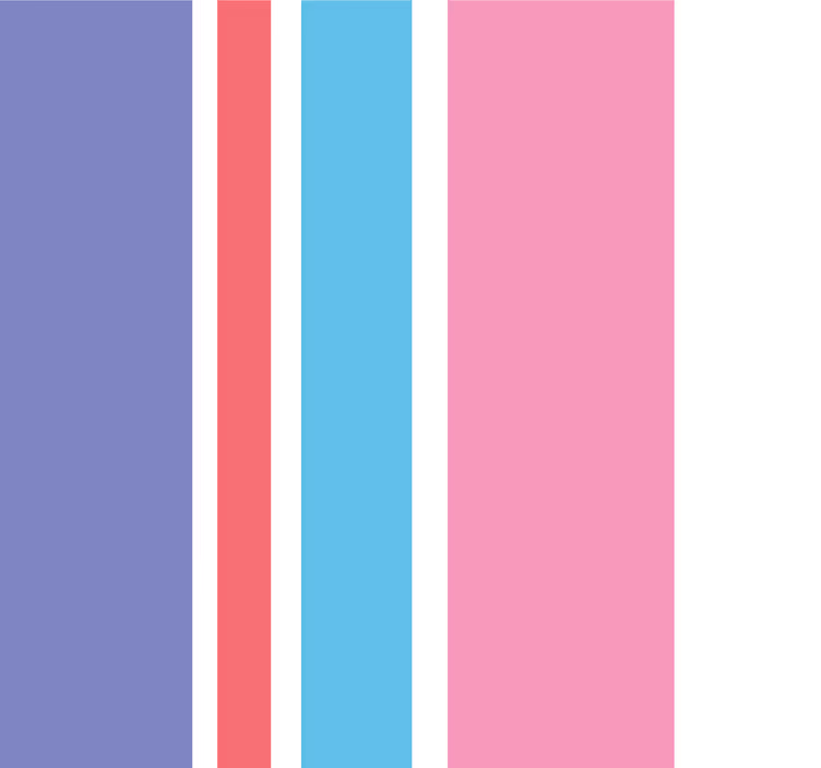 Vertikal Tapete lila und rosa - TenStickers