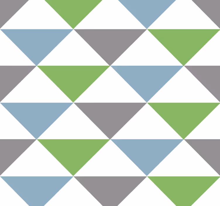 Tapete Büro bunte pastellfarbene dreiecke - TenStickers