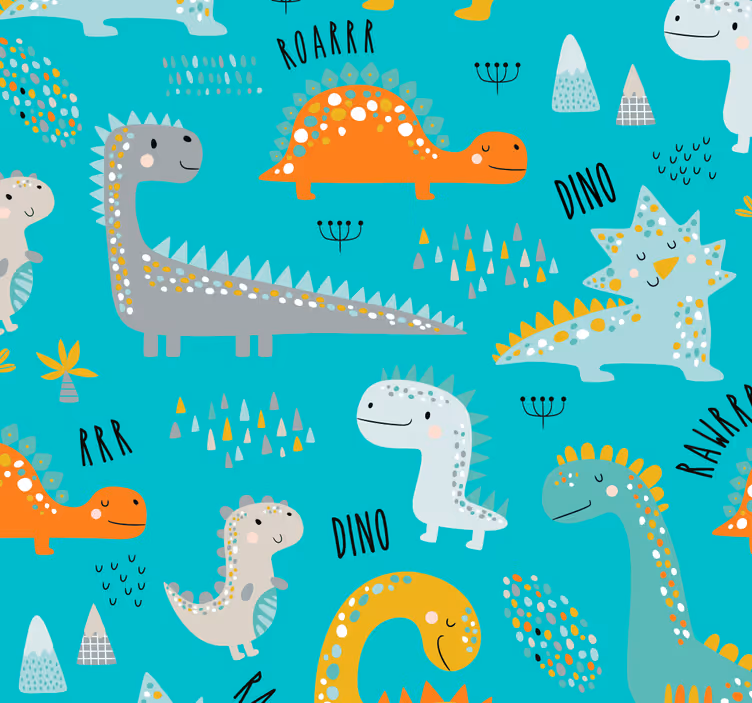 Dino Tapete dinosaurier-freude - TenStickers