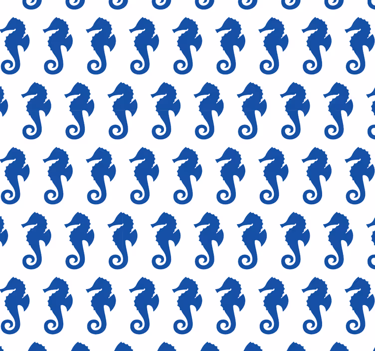 Tapete Tiere seepferdchen-muster - TenStickers