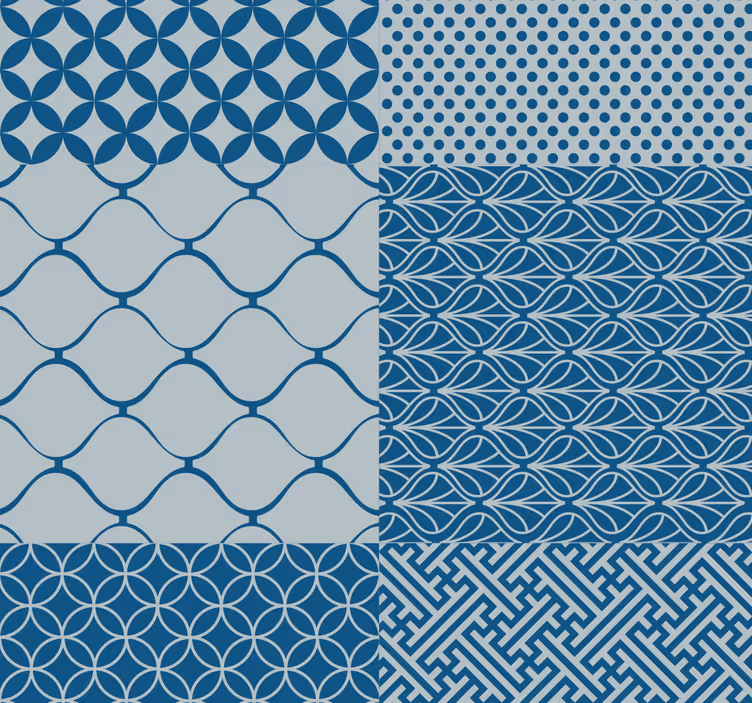Tapete Fliesen geometrisches musterspiel - TenStickers