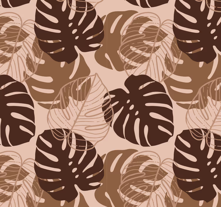 Tapete Blätter monstera-motiv - TenStickers