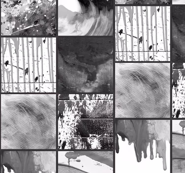 Tapete Abstrakt monochrome fluidität - TenStickers