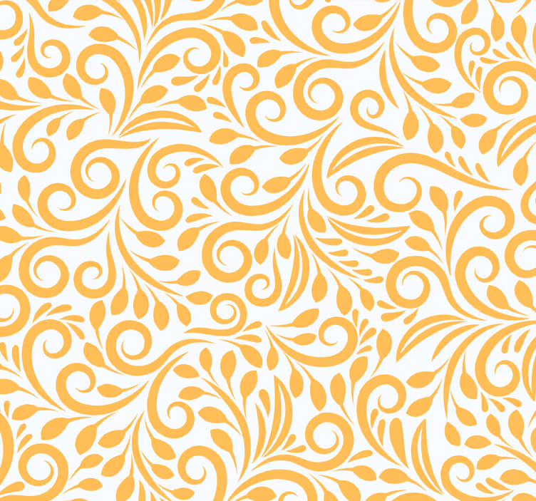 Tapete florale Ornamente verzierte schnörkel - TenStickers