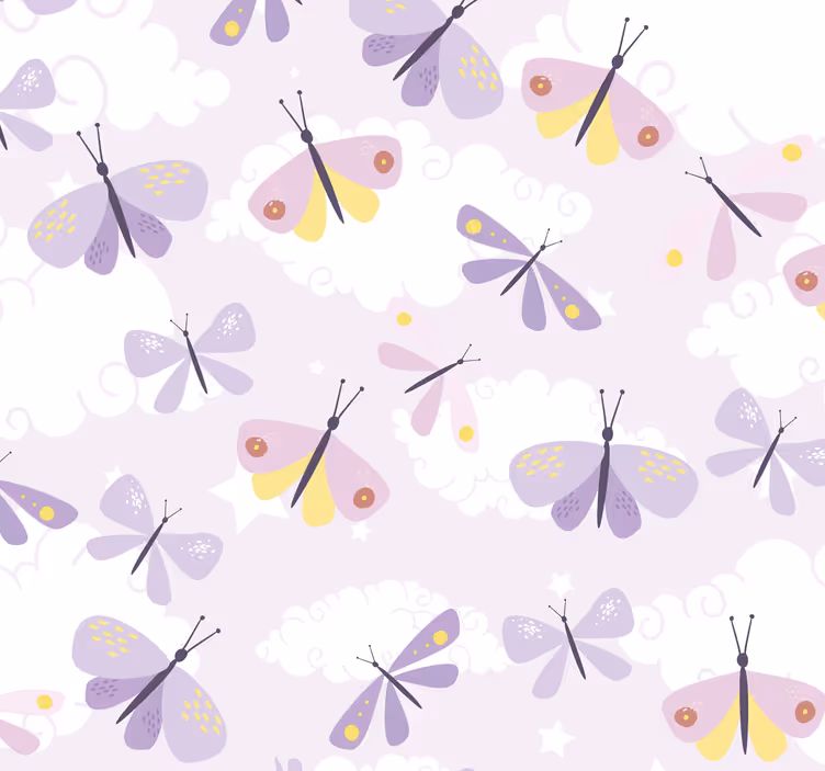 Schmetterlinge Wandtapete - TenStickers