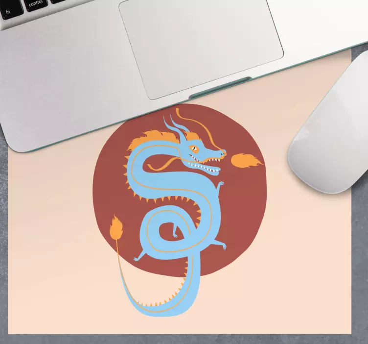 Anime Mauspad stilisierte drachenillustration - TenStickers