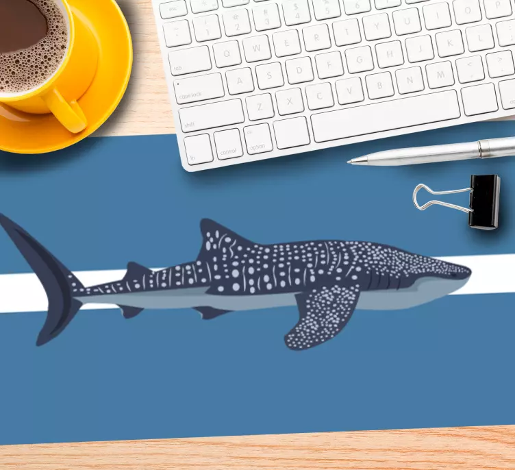 Blauer hai mehr Mauspads - TenStickers