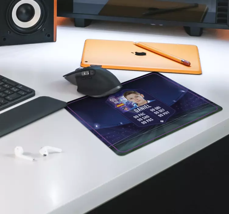 Gaming Mauspad Fußballspieler Karte - TenStickers