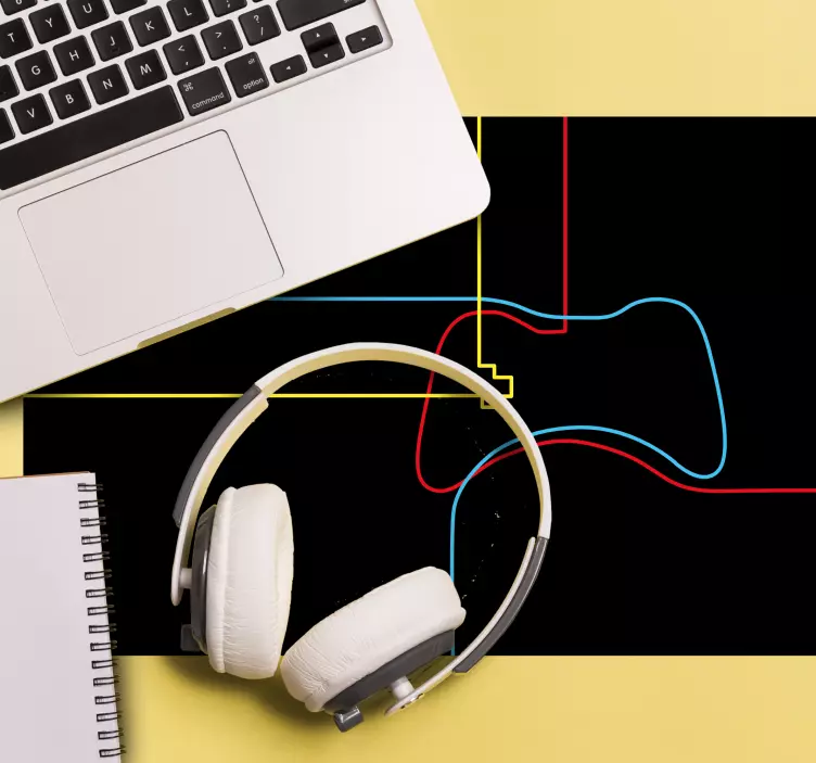 Gaming Mauspad Dünne linien pad-grafik - TenStickers