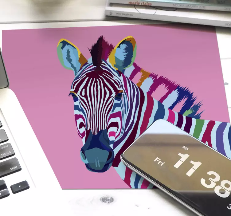 Mousepad Zebra Pop-art - TenStickers