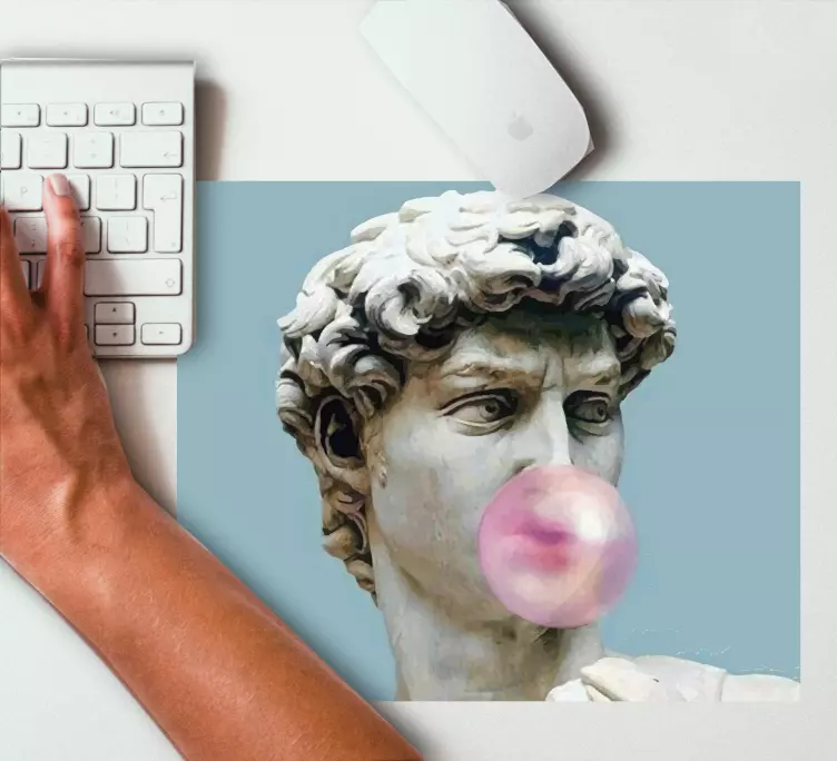 Mauspad originell sprudelnde marmorskulptur - TenStickers