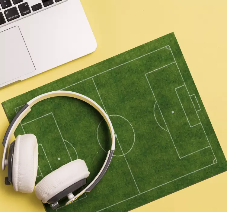 Mousepad Weltkarte Fußballfeld - TenStickers