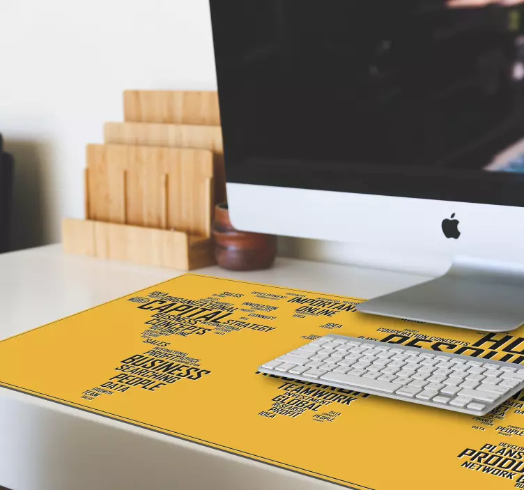 Mousepad Weltkarte Weltkartenfirmen - TenStickers