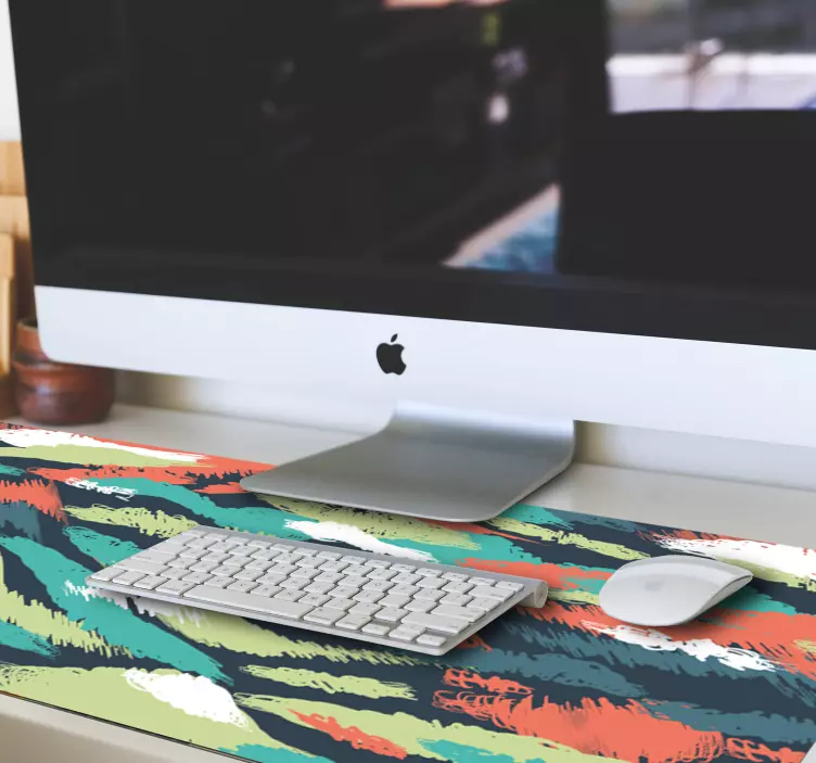 Mauspad Muster Nordisch bunt - TenStickers