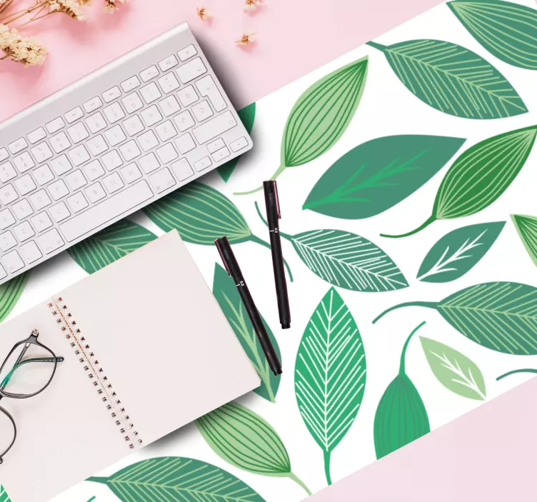 Mauspad originell Grüne blätter naturmuster - TenStickers
