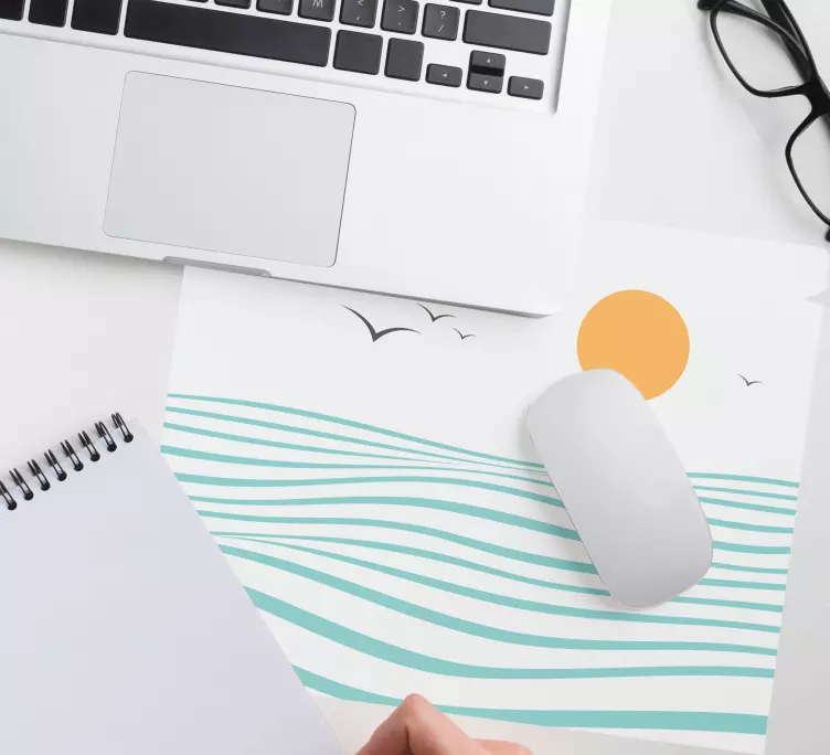 Mauspad originell Meer abstrakte kunst - TenStickers