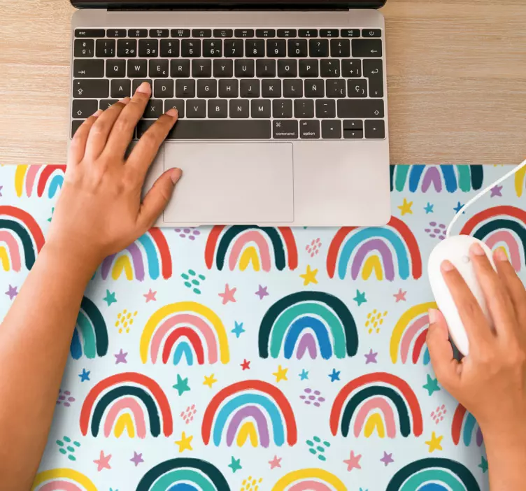 Mauspad originell Viele bunte regenbögen - TenStickers